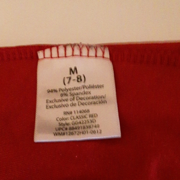 GEORGE GIRL'S RED VELET PARTY DRESS - Picture 5 of 6